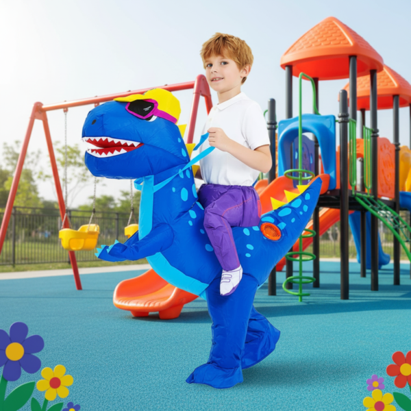 Dziecięcy dmuchany kostium dinozaura z wentylatorem