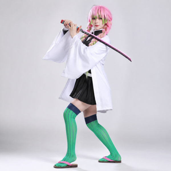 Dziecięcy kostium anime na Halloween z kimonem, haori i pasem obi