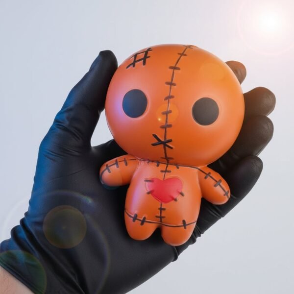 Antystresowy gniotek squishy w kształcie laleczki na Halloween