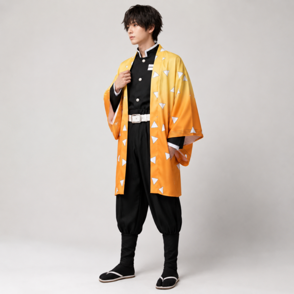 Kostium anime na Halloween z narzutką haori i akcesoriami