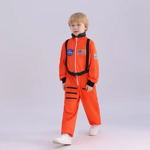 Dziecięcy jednoczęściowy kostium astronauty z naszywkami