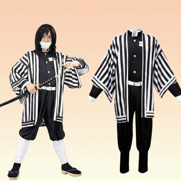 Wieloczęściowy strój cosplay anime z haori dla dzieci i dorosłych