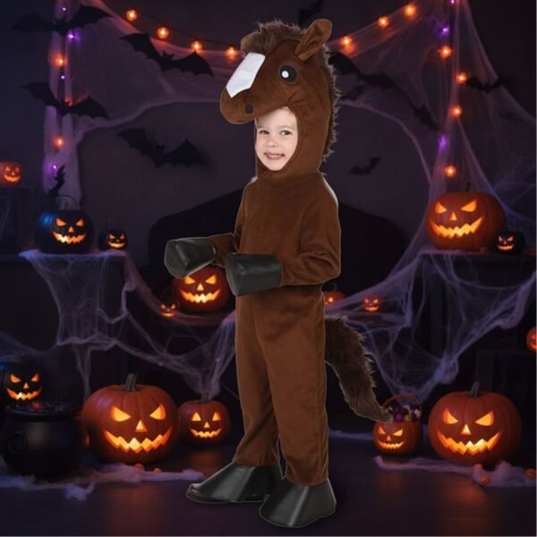 Dziecięcy strój zwierzątka z kapturem i dodatkami na Halloween i karnawał