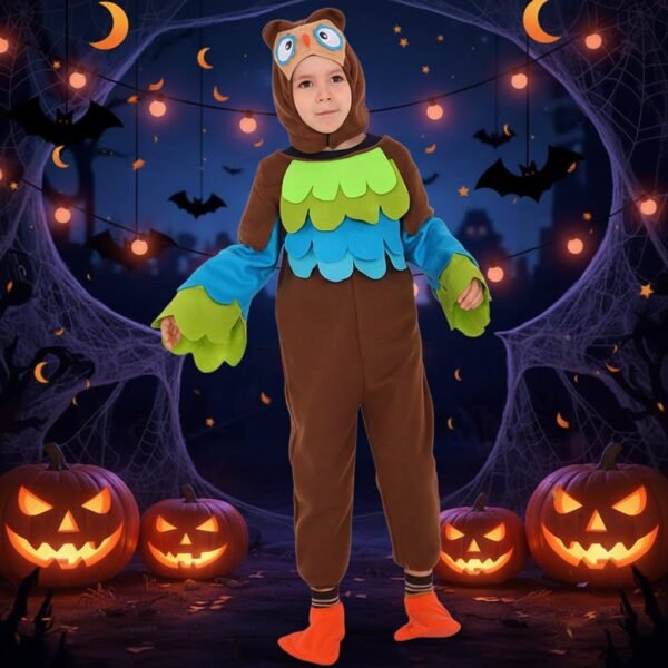 Dziecięcy strój zwierzątka z kapturem i dodatkami na Halloween i karnawał