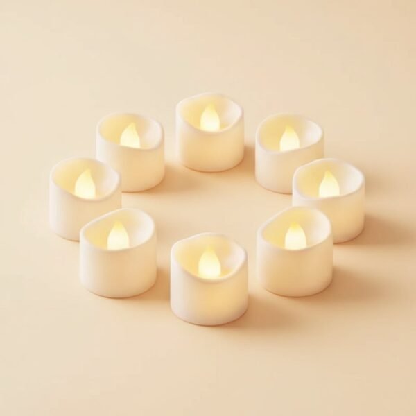 Zestaw 24 bezpłomieniowych świeczek LED tealight na baterie na Halloween