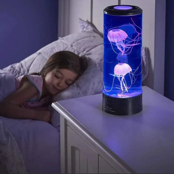 Dekoracyjna lampa LED z meduzami i zmianą kolorów