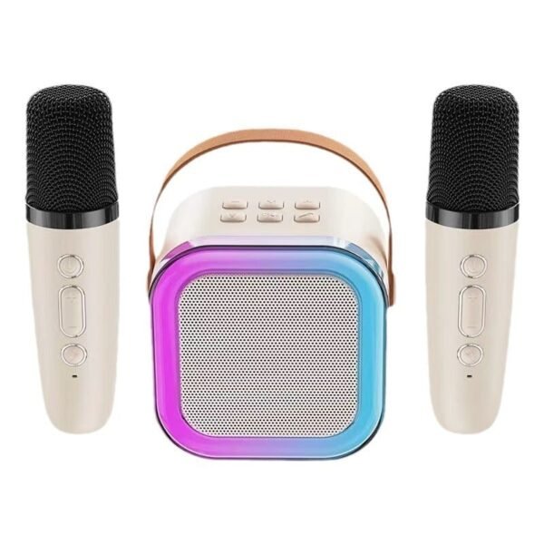 Przenośny zestaw karaoke Bluetooth z mikrofonami bezprzewodowymi
