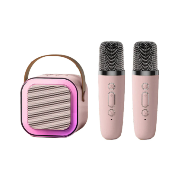 Przenośny zestaw karaoke Bluetooth z mikrofonami bezprzewodowymi