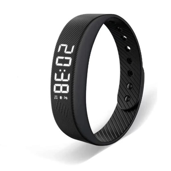 Wibracyjny budzik na nadgarstek z wyświetlaczem LED i USB-A